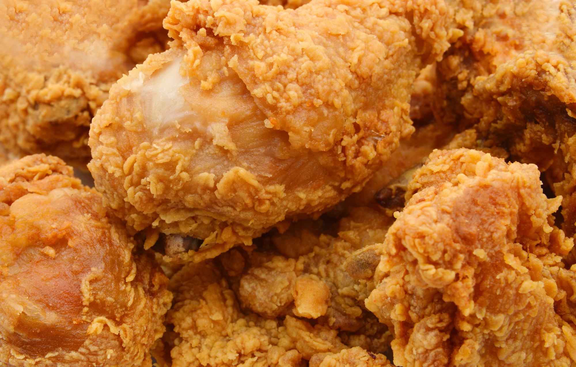 A close-up of Wilton Grill's crispy fried chicken